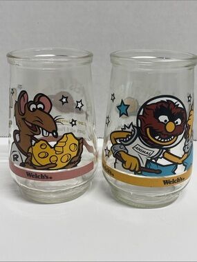 WELCH’S MUPPETS IN SPACE JELLY JARS 1998 by HENSON